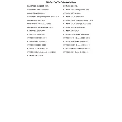Kit de aleación Tusk y cadena de junta tórica piñón trasero negro para KTM 200 EXC 1999-2005 Foto 1 de 2