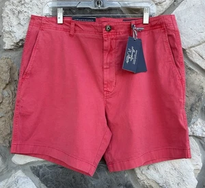 Vineyard Vines 7" Island Shorts Mens 36 Colorful Coral Preppy Golf Casual Chino - Picture 1 of 7