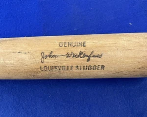 JOHN WOCKENFUSS Murciélago Usado TIGRES DETROIT FILADELFIA PHILLIES CERTIFICADO DE AUTENTICIDAD - Imagen 1 de 6