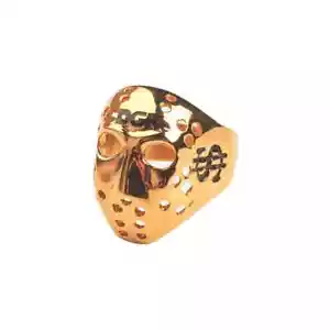 DGK Dirty Ghetto Kids "Masked" Ring (Gold) Men's Skate Jewelry Ring - Picture 1 of 3