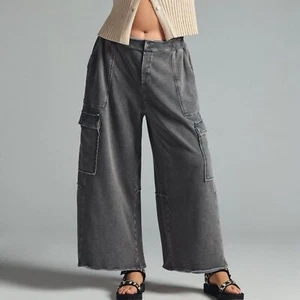 Daily Practice by Anthropologie Utility wide leg pants - Picture 1 of 7