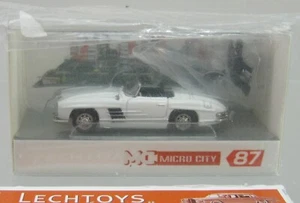 Micro City 1:87, n.: 870009, Mercedes 300 SL cabrio, bianco, ottimo - Foto 1 di 1