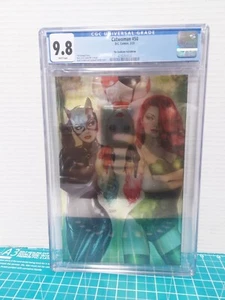 Catwoman 50 Natahan Szerdy Foil Virgin Cover Harley Quinn Poison Ivy CGC 9.8 - Picture 1 of 5