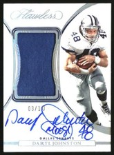 2022 Panini Flawless Patch Autographs Silver #23 Daryl Johnston Auto /10