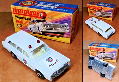 1 VINTAGE ('70s) MATCHBOX SUPERFAST - NO.55 - "MERCURY POLICE CAR" - *MIB*-*NOS* - Image 1 of 4