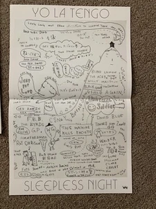 YO LA TENGO Sleepless Night 12" EP Set & YOSHITOMO NARA LIMITED EDITION POSTER - Picture 1 of 4