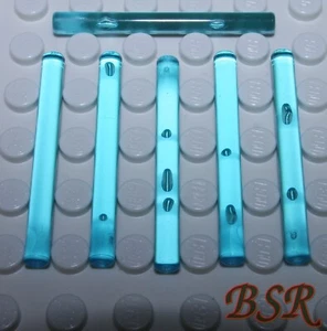 SB04-16) LEGO 6 Stück 28697 30374 transparent hell blaue Laserschwerter Klingen - Bild 1 von 2