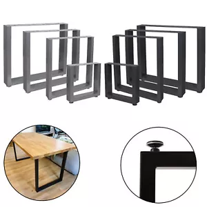 Tischgestell Tischuntergestell Tischbeine Stahl Tischkufen Schwarz DIY Tisch - Bild 1 von 10