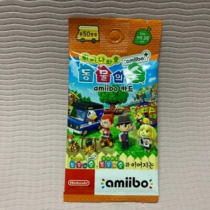 Nintendo Animal Crossing Amiibo Plus Amiibo Card Pack Korean Ver. 3 Card in Pack - Picture 1 of 6