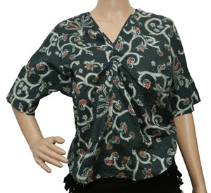 Isabel Marant Etoile Top Women's Kimono Floral Printed Cotton Blouse Tunic 38 - Picture 1 of 7