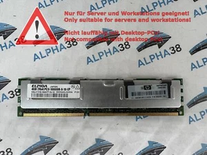 ELPIDA 4 GB DDR3-1333 PC3-10600R EBJ41HE4BAFP-DJ-E CL9 2Rx4 ECC REG Server RAM - Picture 1 of 1