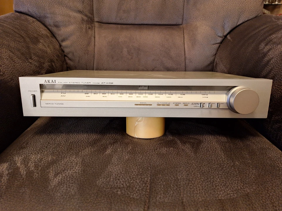 Akai AT-K02 Stereo AM FM Analog Tuner in Silber Made in Japan - Bild 1 von 4