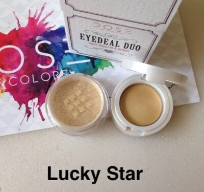 DOSIS DE COLORES EYEDEAL DUO ~ ESTRELLA DE LA SUERTE ~ PIGMENTO SUELTO IMPRIMACIÓN SOMBRA DE OJOS Foto 1 de 4