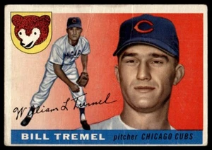 1955 Topps Baseball Card Bill Tremel RC Chicago Cubs #52 G-VG - Picture 1 of 2