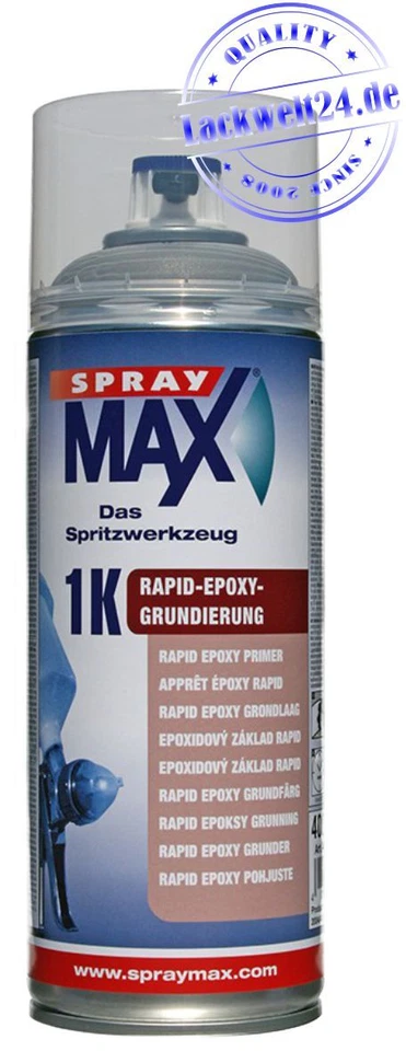 SprayMax 1K Rapid-Epoxy Grundierung - 400ml, Grau