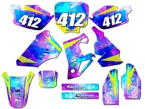 1996-2002 CR 80 SPACE KADET Galaxy Senge Graphics Kit Compatible with Honda - Picture 1 of 10
