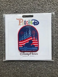 Disney Parks Walt Disney World American Flag Cinderella Castle PatcheD - Picture 1 of 2