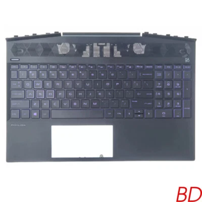 For HP Pavilion 15-DK 15T-DK Palmrest With Backlit Keyboard C Shell - Image 1 of 4