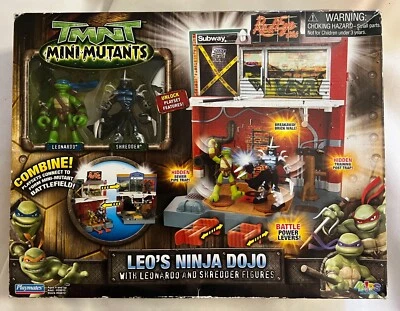 Juego Playmates TMNT 2007 Mini Mutants Leo's Ninja Dojo Foto 1 de 2