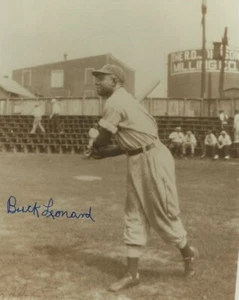 Autographed BUCK LEONARD Hall of Fame 8x10 Photo With COA - Picture 1 of 1