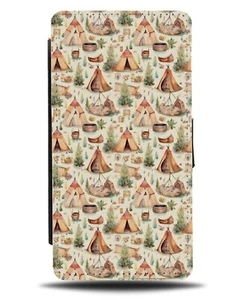 Estuche billetera abatible acuarela camping campamento cámper estancia británica DH84 - Imagen 1 de 3