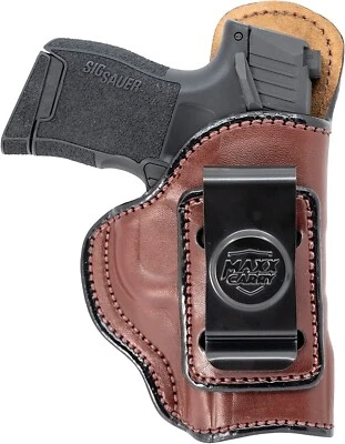 Max Carry Brown Leather IWB Gun Holster for SIG SAUER P365/P365X/P365 SAS - Image 1 of 4