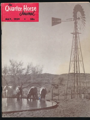 The Quarter Horse Journal May 1959 6666 Ranch Guthrie TX AQHA Racing King Glo - Imagem 1 de 3