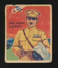 1934 R136 National Chicle SKY BIRDS (Series of 48) -#22 Maj. RAOUL LUFBERY