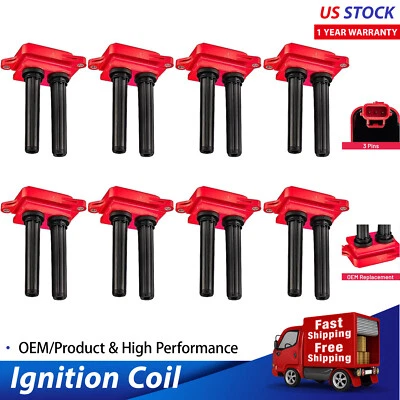 8X Ignition Coils Pack For 5.7L Dodge Durango Charger Jeep Ram Chrysler V8 UF504 - Image 1 of 4