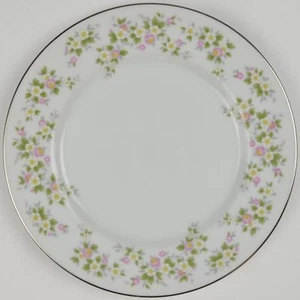 Vajilla de plato de ensalada Treasure Chest China patrón Lenore banda floral - Imagen 1 de 4