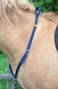 NECK STRAP with WEB or RUBBER HANDLE  adjustable  Shetland sm pony, pony cob f/s - Picture 1 of 120