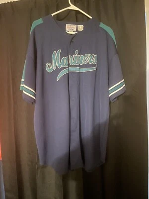 Adult 2XL Vintage Starter Ken Griffey Jr. Seattle Mariners MLB Jersey Blue - Image 1 of 4