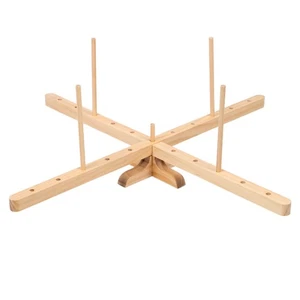 Yarn Swift: Wooden Rotatable Yarn Holder For Knitting - Sturdy And Aesthetic - Picture 1 of 10