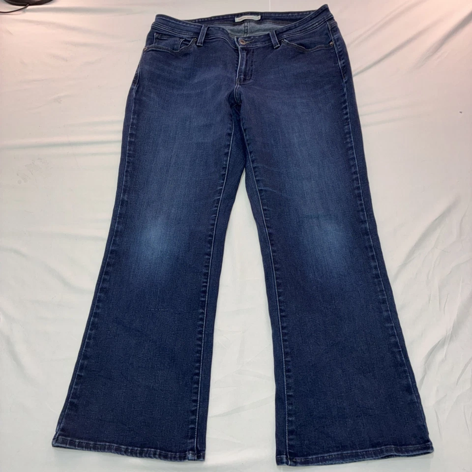 Levi Strauss 529 изогнутый ботинок эластичной темно стирка женщин размер 16 - Изображение 1 из 4