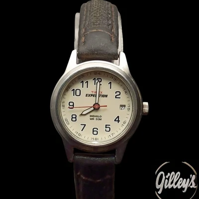 Timex Expedition Indiglo Beige Dial 26mm Women’s Field Watch WR50M Working  - Image 1 of 4