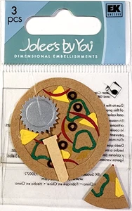 Pizza Rolling Cutter One Slice Take Out Parlor Jolee's By You Embellishments - Picture 1 of 2