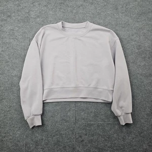 Lululemon Sweatshirt Womens 8 Softstreme Lavender Perfectly Oversized Crop Modal - Picture 1 of 6