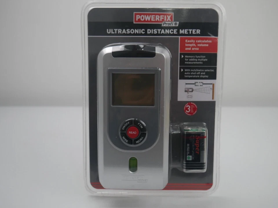 Powerfix Profi Ultrasonic Distance Meter *NEW* - Image 1 of 1