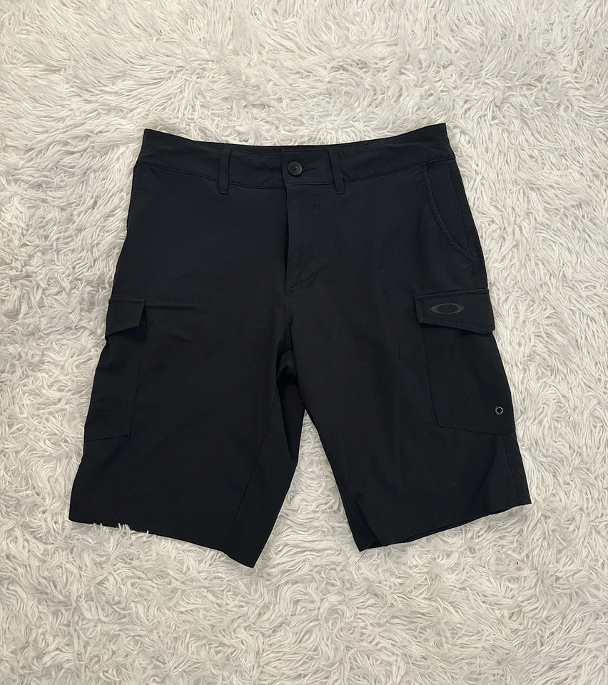 Pantalones Cortos Oakley Para Hombre Golf/Casual Negros Transpirables - Talla US 30 Foto 1 de 4