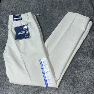 Izod Salzwasser Chino Hose Herren 30x32" Beige Stretch Straight Fit Stretch NEU - Bild 1 von 11