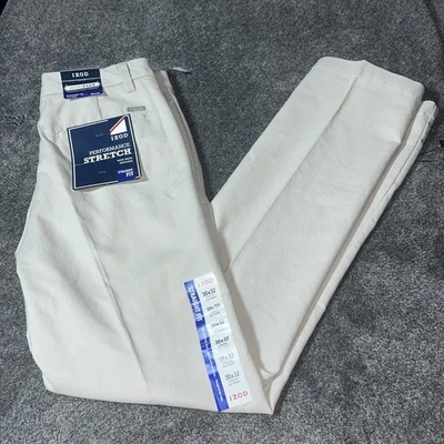 Pantalones Chinos Izod Agua Salada Hombres 30x32" Beige Elastizados Calce Recto Elastizados NUEVO Foto 1 de 4
