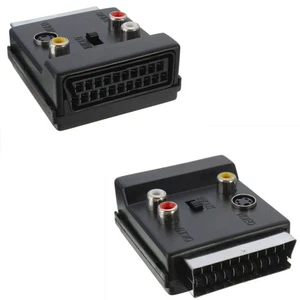 Cavo Audio TV Adattatore Convertitore RGB Scart Maschio a 3x Prese Phono RCA - Foto 1 di 7