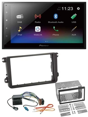 Pioneer USB Bluetooth DAB 2DIN MP3 Autoradio für VW Amarok ab 10 Beetle ab 11 EO - Bild 1 von 4