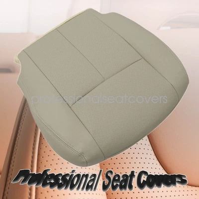 Cubierta de asiento de cuero inferior del lado del conductor delantero tostado para Nissan Rogue 2014 2015 2016 Foto 1 de 4