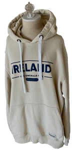 IRISH CONEXXION Ireland The Emerald Isle Hood Sweatshirt Hoodie XL Ivory UNISEX - Picture 1 of 8