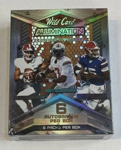 2023 Wild Card Alumination Draft Football Factory Sealed Hobby Box 6 Autos - Picture 1 of 6