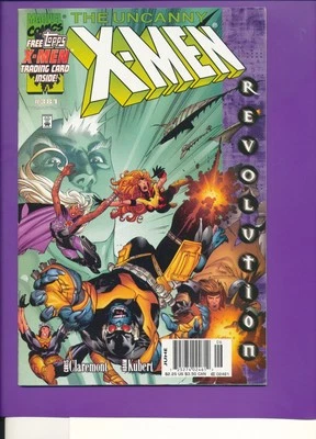 Variante de quiosco Uncanny X-men 381 casi nueva 9,4 2000 con tarjetas adjuntas Foto 1 de 2