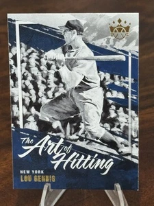 2022 Panini Diamond Kings LOU GEHRIG Insert THE ART OF HITTING Card YANKEES - Picture 1 of 2