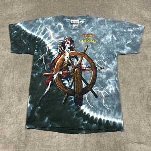 Camiseta Vintage Piratas del Caribe AOP Mediana Tie Dye Puntada Única EE. UU. - Imagen 1 de 10