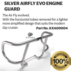 Silver Airfly Evo Engine Guard Fit Royal Enfield Meteor 350 –Crash Bar KXA00004 - Picture 1 of 5